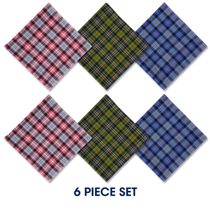 Zenssia Handkerchiefs Mens 100% Cotton Soft 6 Piece Gift Set - Image 4